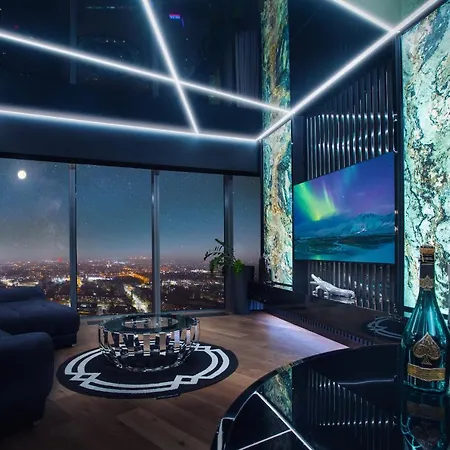 Apartament Sky Tower Z Wanna Przy Oknie *
