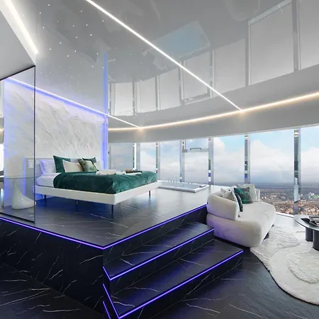 Apartament Sky Tower Z Wanna Przy Oknie Wrocław