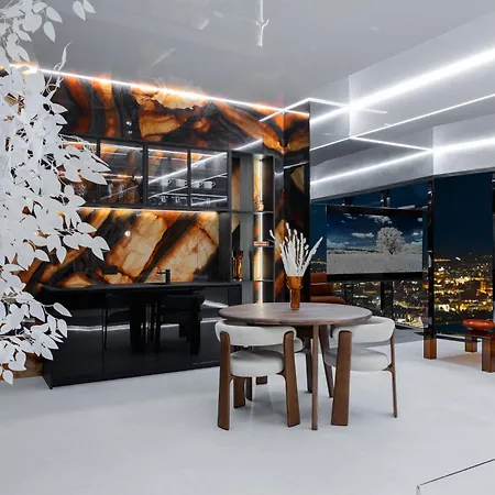 Sky Tower Z Jakuzzi Przy Oknie By Bqqk Διαμέρισμα Βρότσλαβ