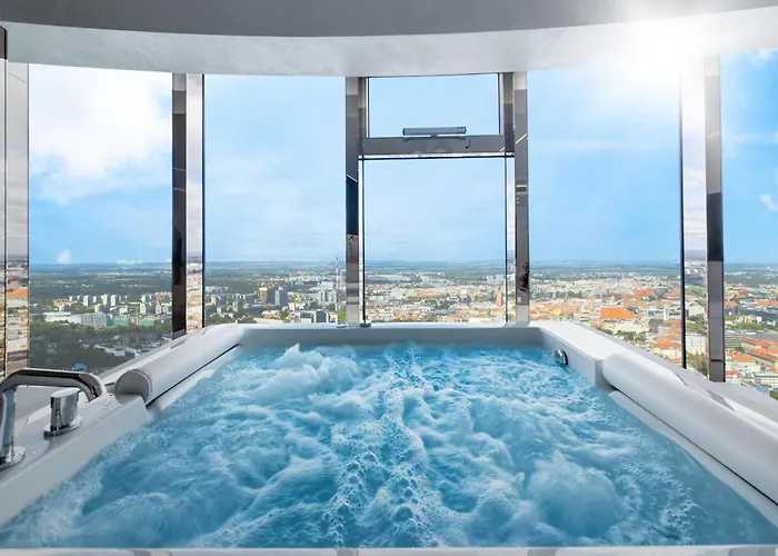 Апартаменты Sky Tower Z Jakuzzi Przy Oknie By Bqqk Вроцлав